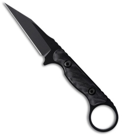 Toor Knives Jank Shank W Fixed Blade Knife Black G-10 (3" SOCOM Black)