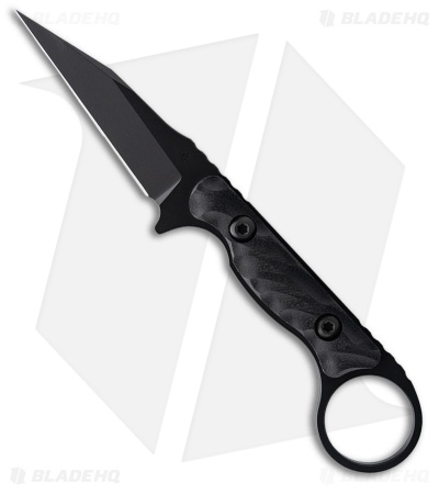 Toor Knives Jank Shank W Fixed Blade Knife Black G-10 (3" SOCOM Black)