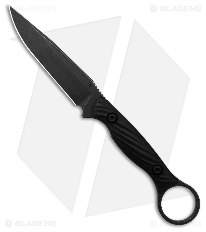 Toor Knives Anaconda Outlaw Fixed Blade Knife Black G-10 (3.75" Black)