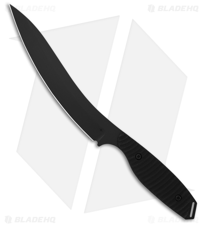 Toor Knives Cardiff Fillet Fixed Blade Knife Shadow Black G-10 (8" Black)