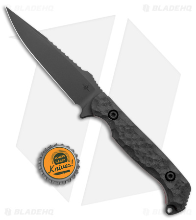 Toor Knives Darter Fixed Blade Knife Shadow Black G-10 (4.25" Black)