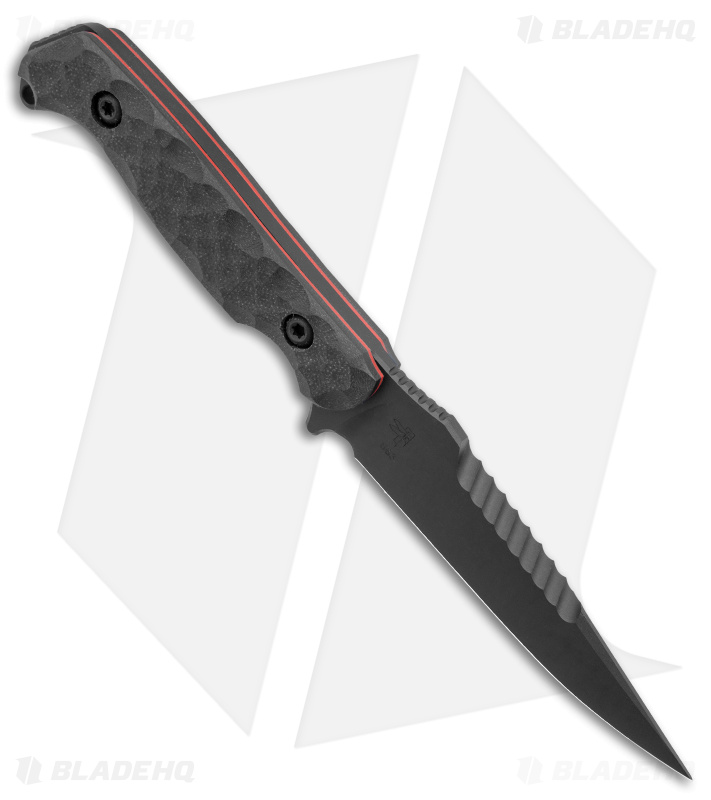 Toor Knives Darter Fixed Blade Knife Shadow Black G-10 (4.25" Black)