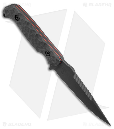 Toor Knives Darter Fixed Blade Knife Shadow Black G-10 (4.25" Black)