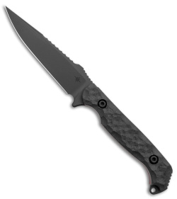 Toor Knives Darter Fixed Blade Knife Shadow Black G-10 (4.25" Black)