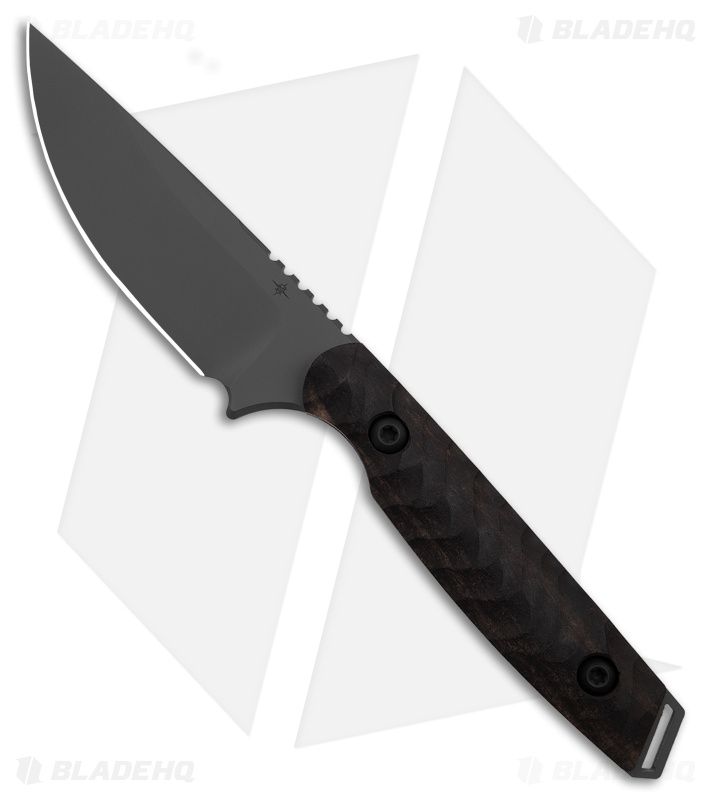 Toor Knives Field 3.0 Fixed Blade Knife Spanish Moss Ebony/Copper (3.75" Gray)