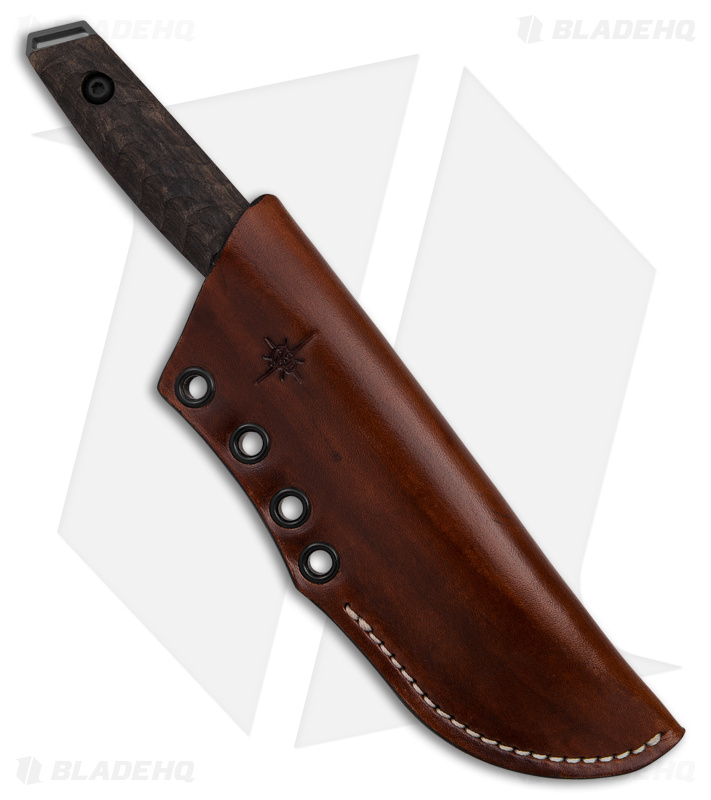 Toor Knives Field 3.0 Fixed Blade Knife Spanish Moss Ebony/Copper (3.75" Gray)
