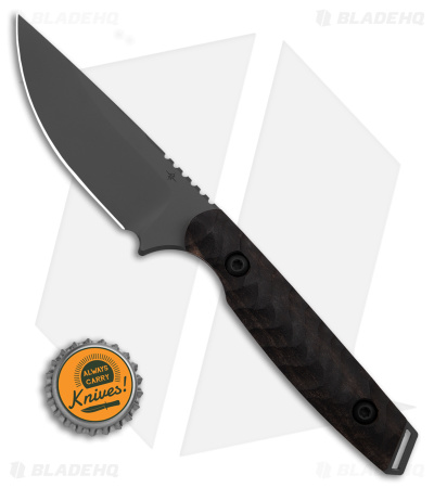 Toor Knives Field 3.0 Fixed Blade Knife Spanish Moss Ebony/Copper (3.75" Gray)
