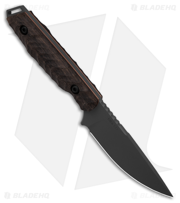 Toor Knives Field 3.0 Fixed Blade Knife Spanish Moss Ebony/Copper (3.75" Gray)