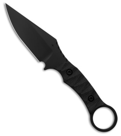 Toor Knives Vandal Fixed Blade Knife Shadow Black G-10  (4.12" Black)