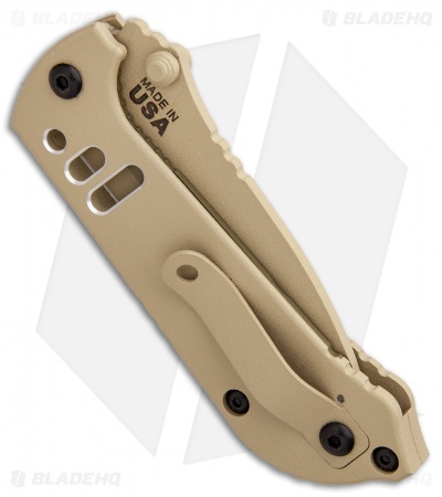 TOPS Knives Mil-Spie 3.5 Tanto Liner Lock Knife Coyote Tan (3.5" Tan) 