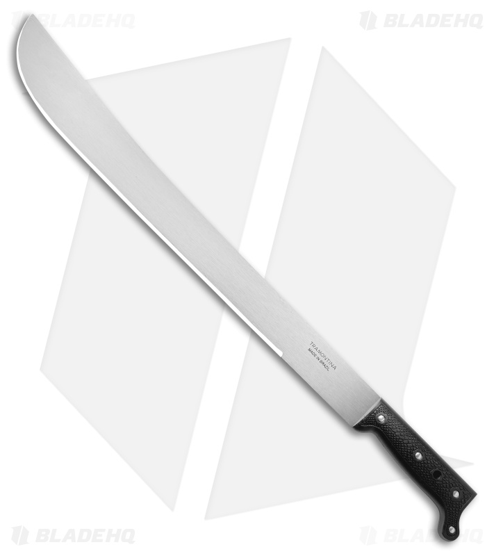 Tramontina Machete Fixed Blade Knife Black (22" Satin)