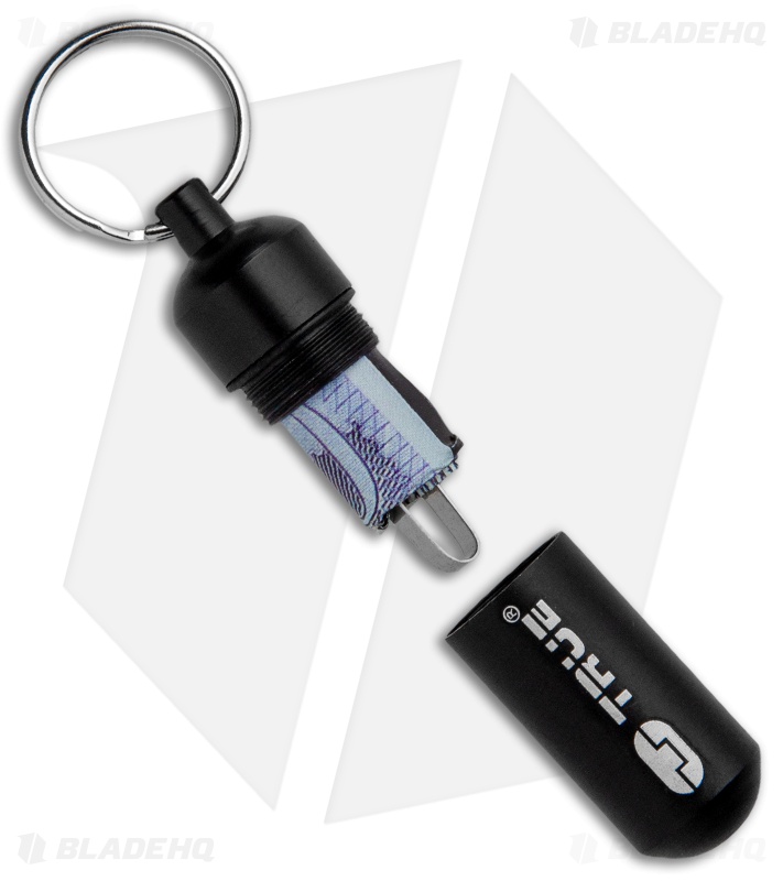 True Utility 1.75" CashStash Black Aluminum