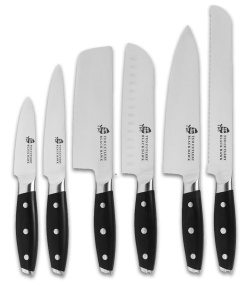 Tuo Cutlery Black Hawk 7-Piece Kitchen Knife Set