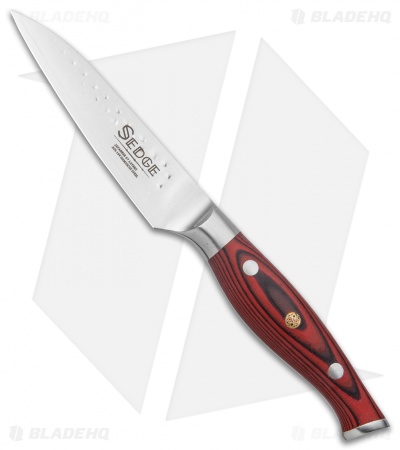 Tuo Cutlery Sedge Japanese 4" Damascus Paring Kitchen Knife Black/Red G-10