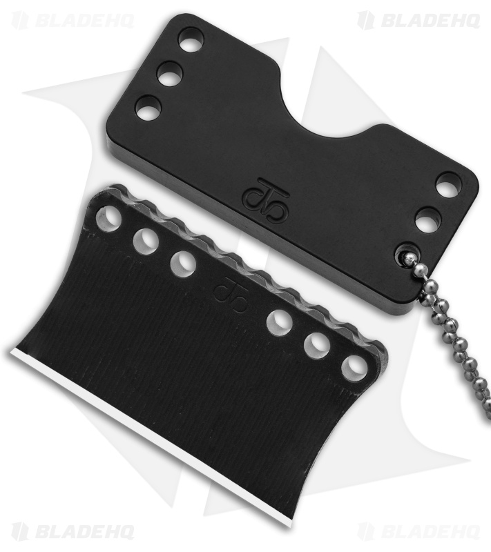 Turner CNC Neck Knife Razor CPM 3V Steel (1.5" Black)