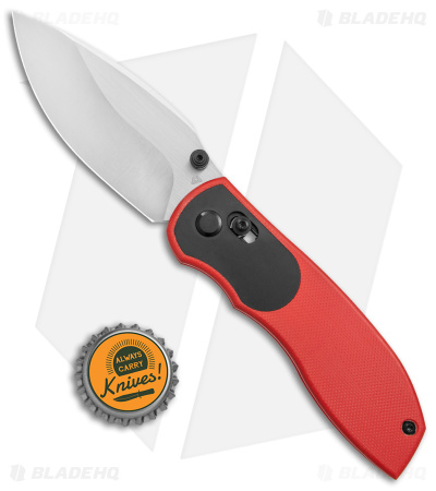 TuyaKnife Big Belly Slide Lock Knife Red G-10 (3.4" Satin)