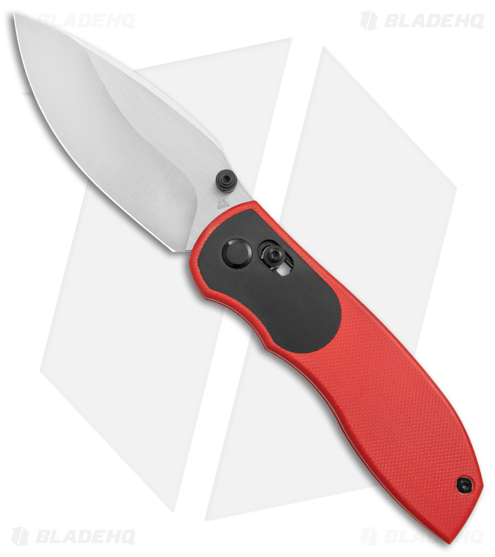 TuyaKnife Big Belly Slide Lock Knife Red G-10 (3.4" Satin)