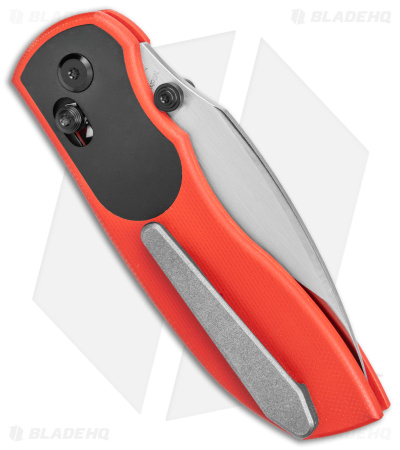 TuyaKnife Big Belly Slide Lock Knife Red G-10 (3.4" Satin)