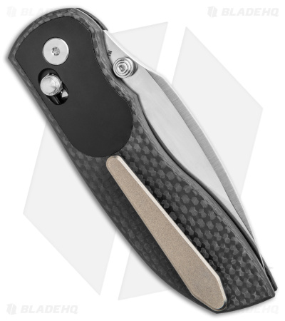TuyaKnife Big Belly Slide Lock Knife Carbon Fiber (3.5"Satin)