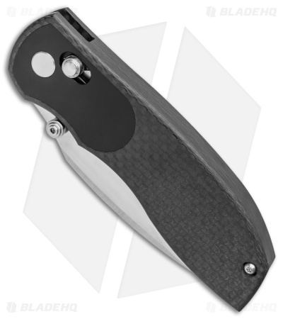 TuyaKnife Big Belly Slide Lock Knife Carbon Fiber (3.5"Satin)