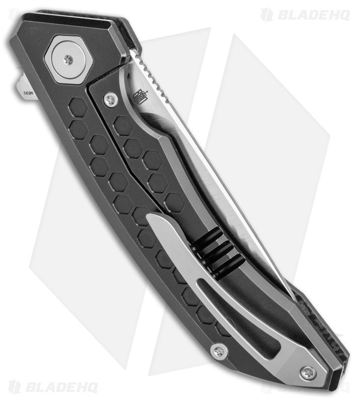 TuyaKnife Hive 3 Frame Lock Knife Black Titanium/Carbon Fiber (3.25" Satin)