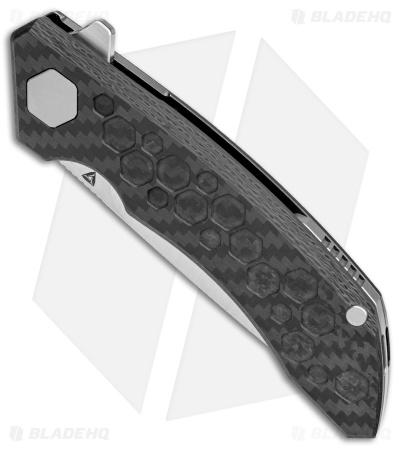 TuyaKnife Hive 3 Frame Lock Knife Black Titanium/Carbon Fiber (3.25" Satin)