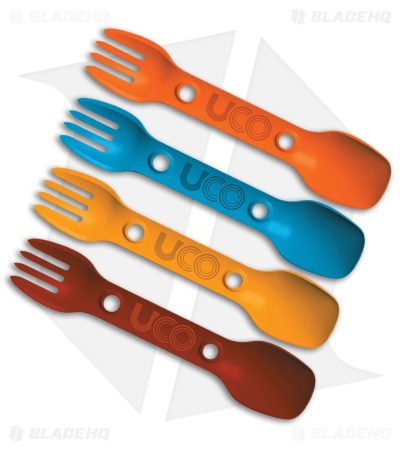 UCO Utility Spork 4 -Pack Set Classic Orange/Blue/Gold/Red GFN (UCO00331)
