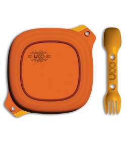 UCO 4 Piece Mess Kit Retro Sunrise (Dark and Light Orange)
