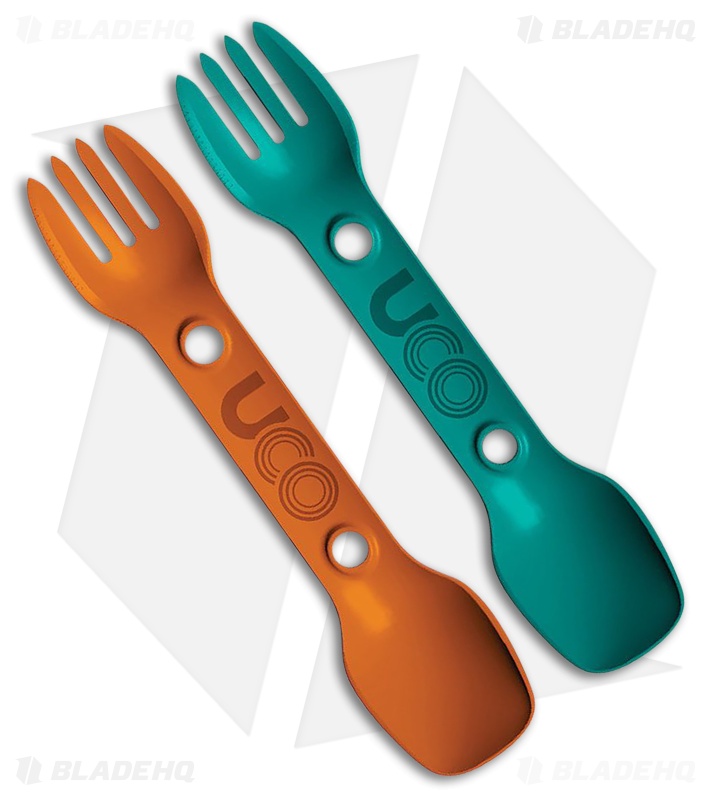 UCO Utility Spork 2 Pack - Teal and Ember