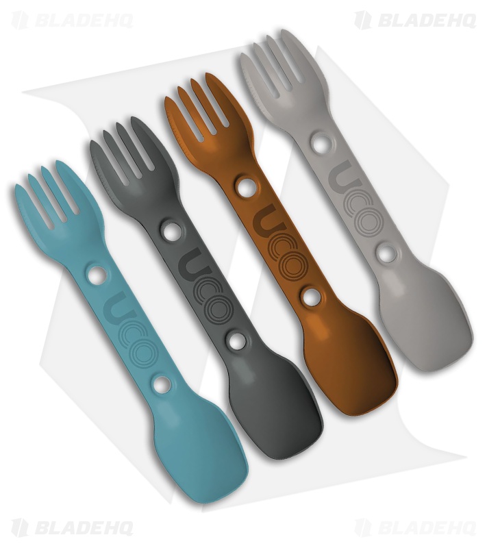 UCO Utility Spork 4 Pack Elevated - Gray/Blue/Coal/Sand