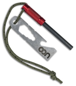 UCO Survival Fire Striker Red Alumnium Stainless Striker