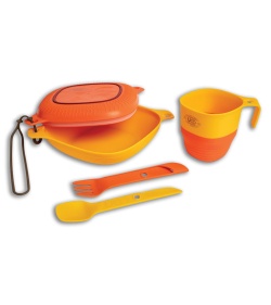 UCO Retro Sunrise 6 Piece Mess Kit - Yellow and Orange