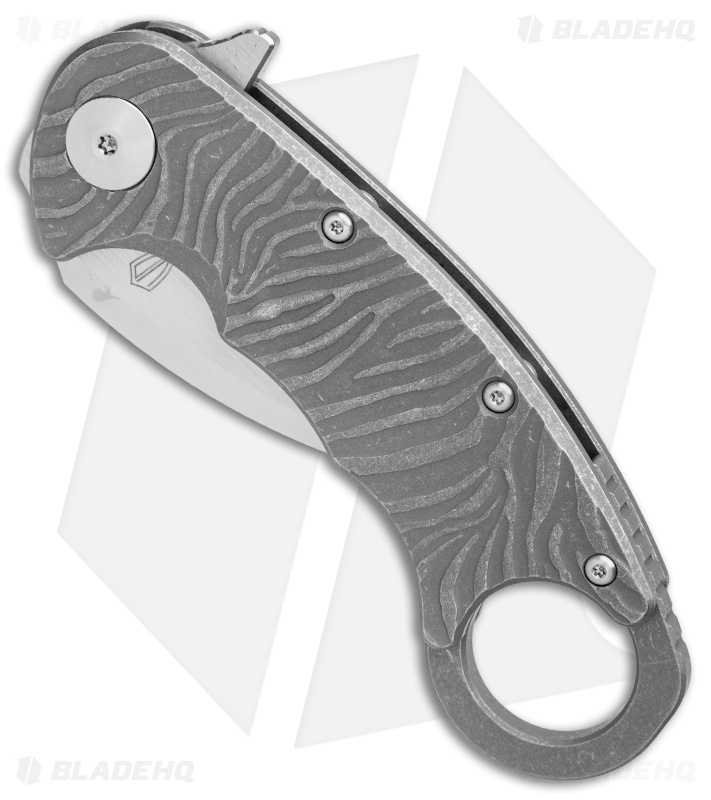 Ultimate Defense Knives Lurker Karambit Frame Lock Flipper Knife Ti (2.5" Satin)