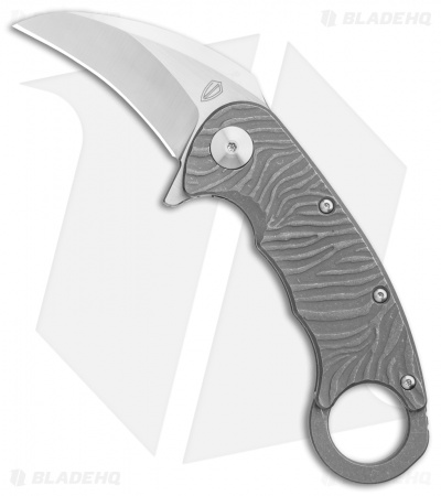 Ultimate Defense Knives Lurker Karambit Frame Lock Flipper Knife Ti (2.5" Satin)
