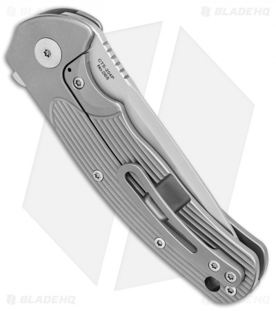 Ultimate Defense Knives Predator Frame Lock Flipper Knife Ti (3.6" Stonewashed)
