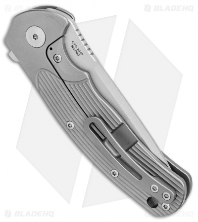 Ultimate Defense Knives Predator Frame Lock Flipper Knife Ti (3.6" Satin)