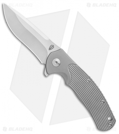 Ultimate Defense Knives Predator Frame Lock Flipper Knife Ti (3.6" Satin)