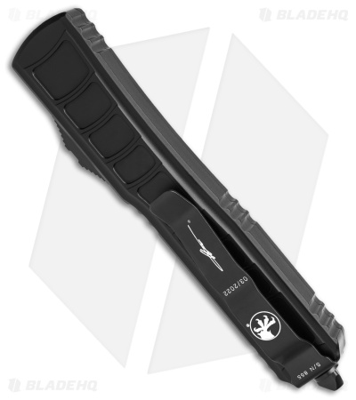Microtech Ultratech II OTF Knife D/E Step Side Black Aluminum (3.4" Black)