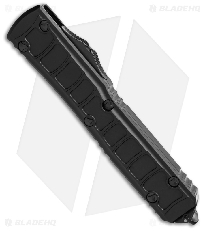 Microtech Ultratech II OTF Knife D/E Step Side Black Aluminum (3.4" Black)