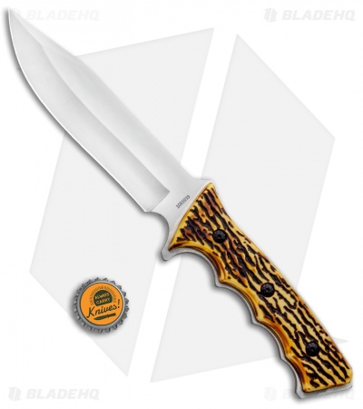 Uncle Henry Hunting Fixed Blade Knife Sim Stag (6.5" Satin) 1085939