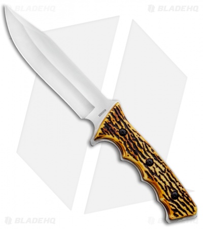 Uncle Henry Hunting Fixed Blade Knife Sim Stag (6.5" Satin) 1085939