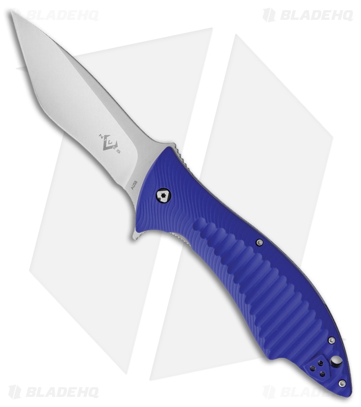 V Nives Deplorable Liner Lock Knife Blue FRN (3.9" Satin)