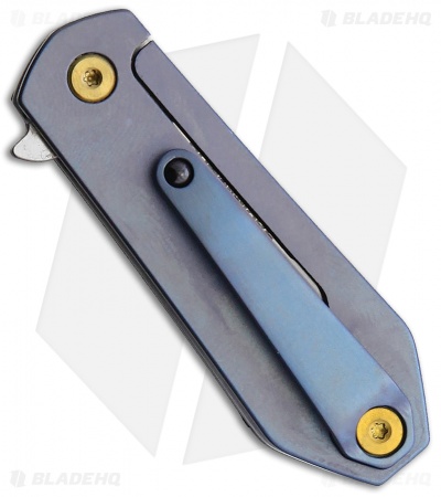 V NIVES KillaBite Black Carbon Fiber/Titanium Frame Lock Knife (1.5" Satin)