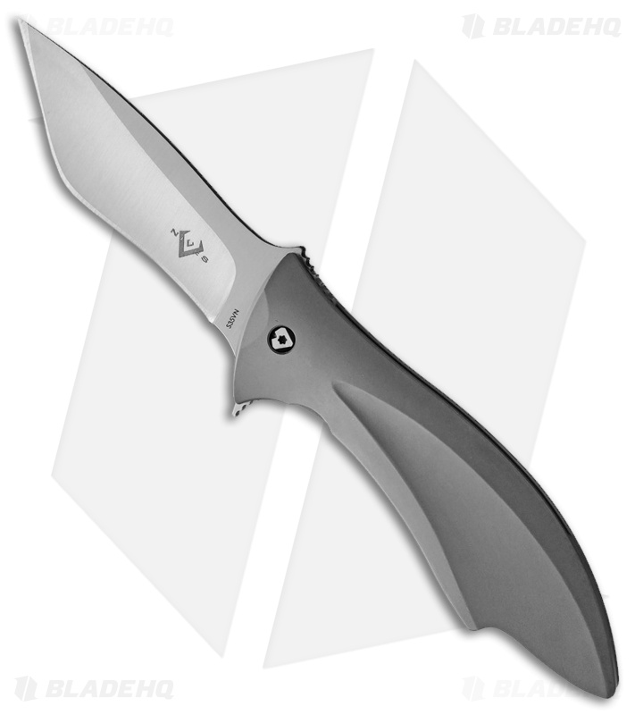 V Nives Deplorable Frame Lock Knife Gray Titanium (3.9" Satin)