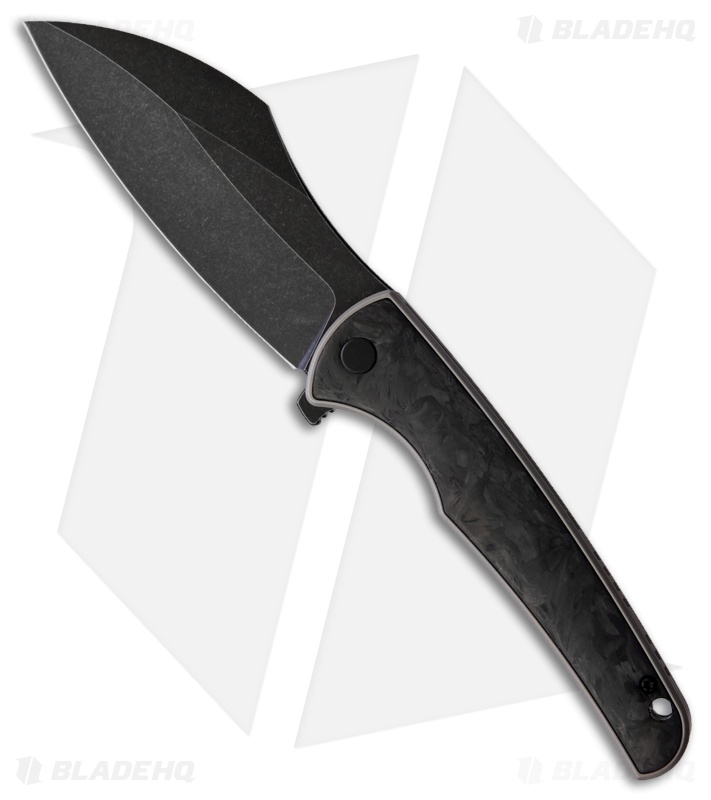 VDK Knives Vice Frame Lock Knife Carbon Fiber/Bronze Ti (4" Black SW)