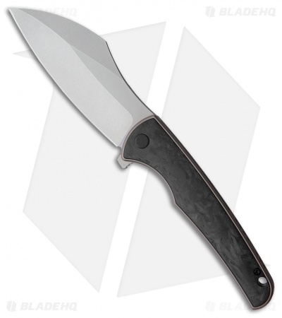 VDK Knives Vice Frame Lock Knife Carbon Fiber/Bronze Ti (4" Stonewash)