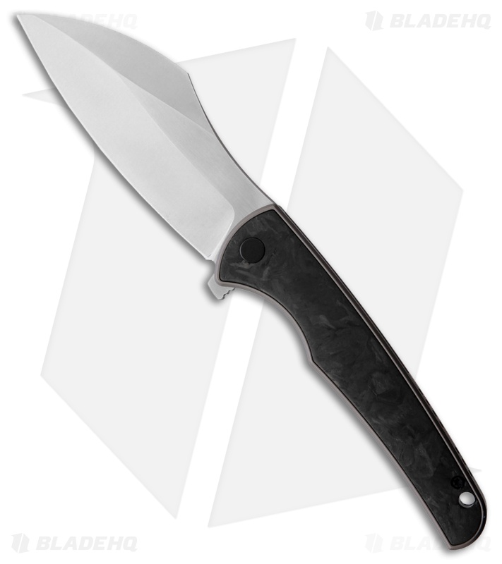 VDK Knives Vice Frame Lock Knife Carbon Fiber/Bronze Ti (4" Satin)