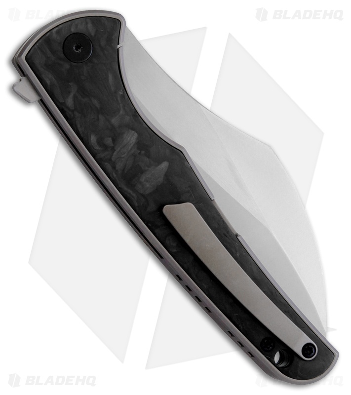 VDK Knives Vice Frame Lock Knife Carbon Fiber/Bronze Ti (4" Satin)