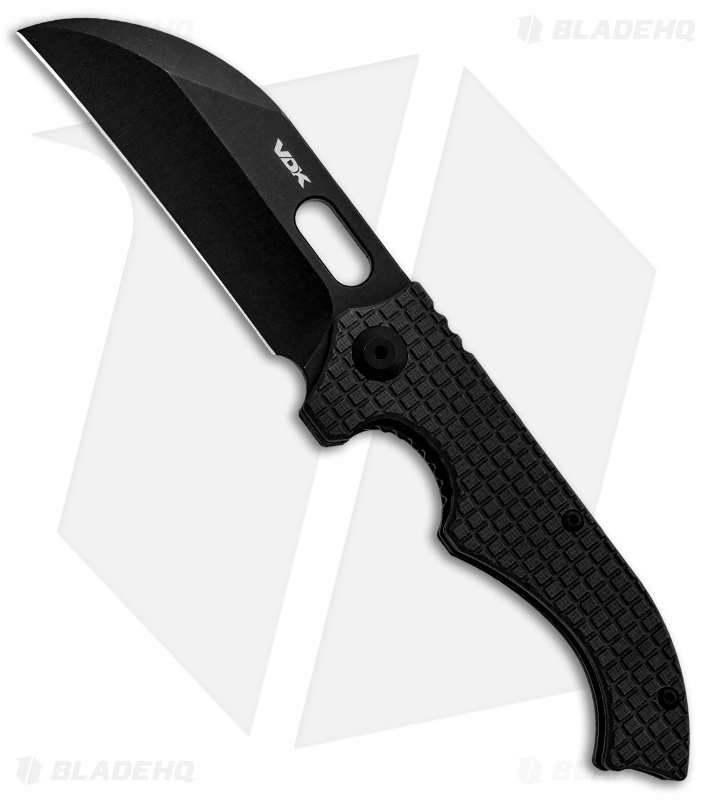 VDK Small Goat Frame Lock Knife Black G-10  (3" Black)