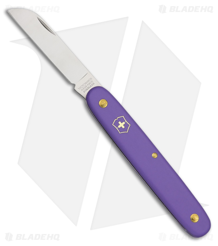 Victorinox Floral Sheepsfoot Knife Purple Polymer (2.5" Satin)
